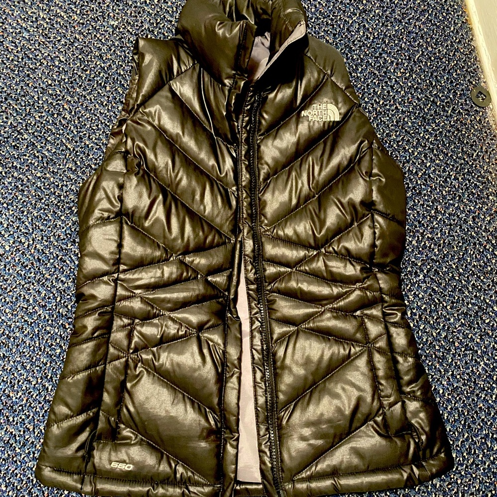 The North Face black puffer vest